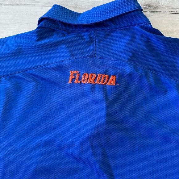 Nike Florida Gator Dri-Fit Polo Shirt Blue M EUC - Picture 6 of 6